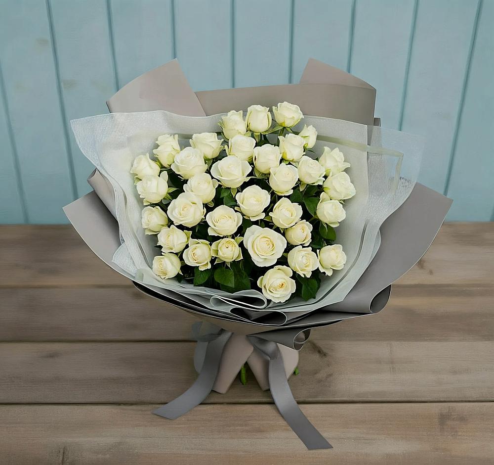 Букет Белоснежная нежность в Хелюле