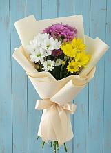 Букет цветов из:  Хризантемы в Хелюле