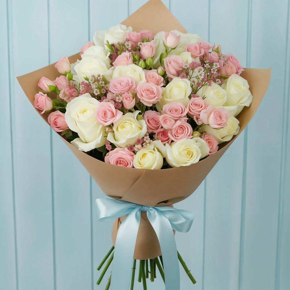 Букет цветов из: Розы в Хелюле