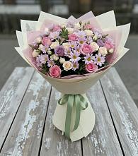 Букет цветов из:  Розы и Хризантемы в Хелюле