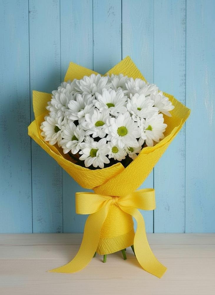 Букет цветов из: Хризантемы в Хелюле