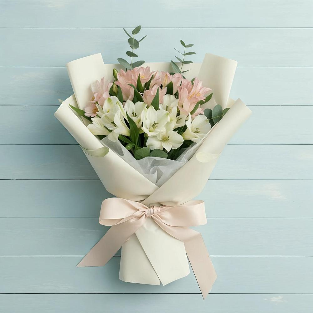 Букет цветов из: Альстромерии в Хелюле